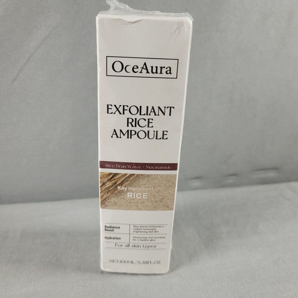 Oceaura Rice Skin Brightening Facial Hydrating Exfoliating Serum - 3.38 fl oz